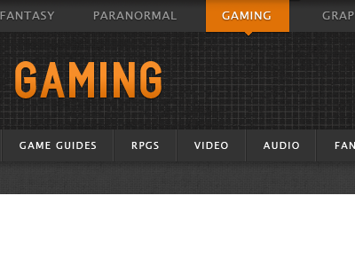 Gaming Header beingwicked dark grey