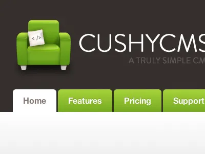 CushyCMS ... Getting there! cms cushy green icon ui white