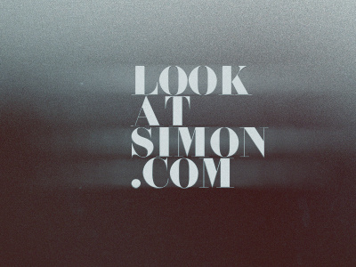 LookAtSimon.com brown noise text vintage website