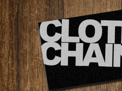 Clothinglogo arial black logo texture