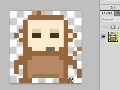 Monkeying around favicon monkey pixel