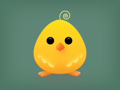 Baby Chicken cartoon character illustrator