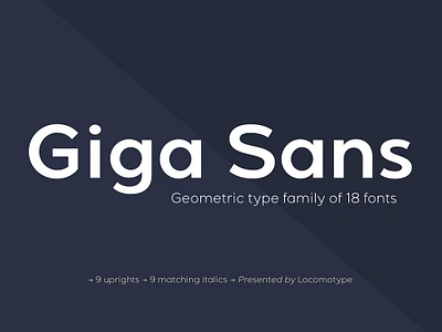 Giga Sans commercial contemporary corporate display editorial geometric font geometrical giga sans headlines industrial legible logotype magazine minimalist modern opentype paragraph readability sans font sharp