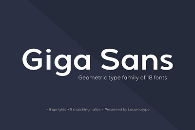 Giga Sans commercial contemporary corporate display editorial geometric font geometrical giga sans headlines industrial legible logotype magazine minimalist modern opentype paragraph readability sans font sharp