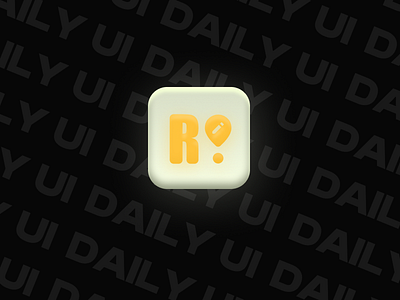 Daily UI 005 — App Icon 3d animation app logo beauitful branding clean daily inspiration daily ui 005 design figma graphic design icon illustration logo modern motion graphics orange ui ux