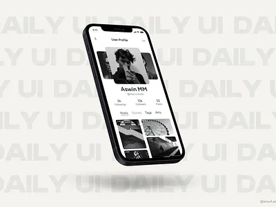 Daily UI 006 — User Profile 006 3d animation beauitful branding clean daily daily ui dark design figma graphic design illustration logo modern motion graphics ui user user profile ux