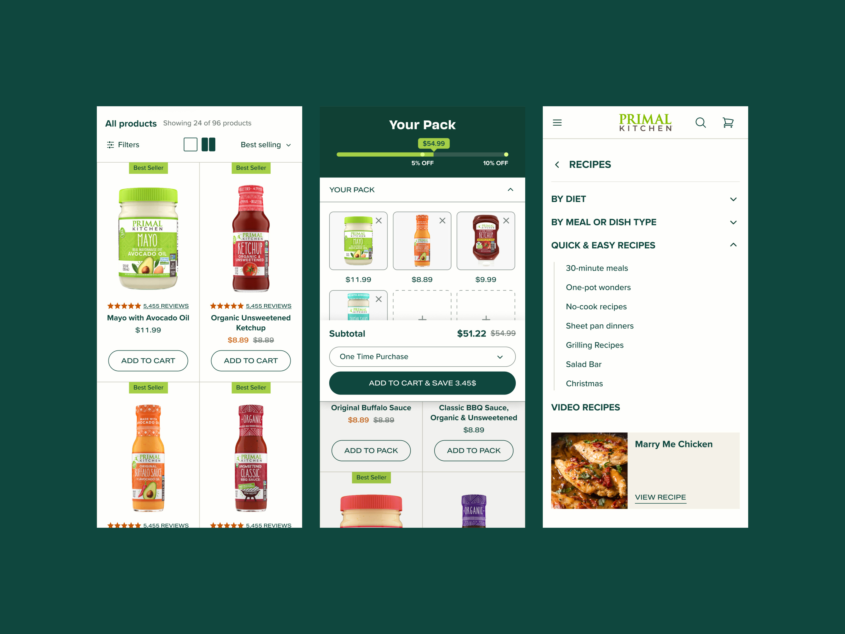 Example of Shopify Site + Brand Refresh (Food/Bev)