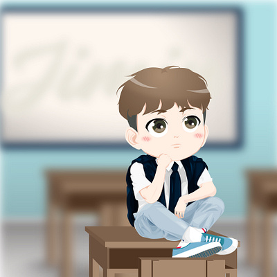 Daydreaming animation children book design graphic design illustration vector