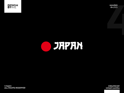 Day 4/100 | Japan | Logo_ Challenge | 100days100Logos 100days100logos challenge figma japan logo tourism website