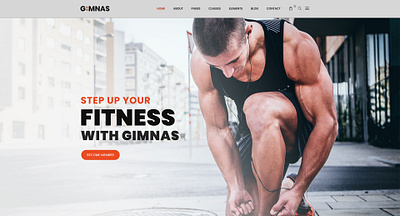 Website Template for DC Fit Gym at Calvin Medical template ui design ux design ux designer