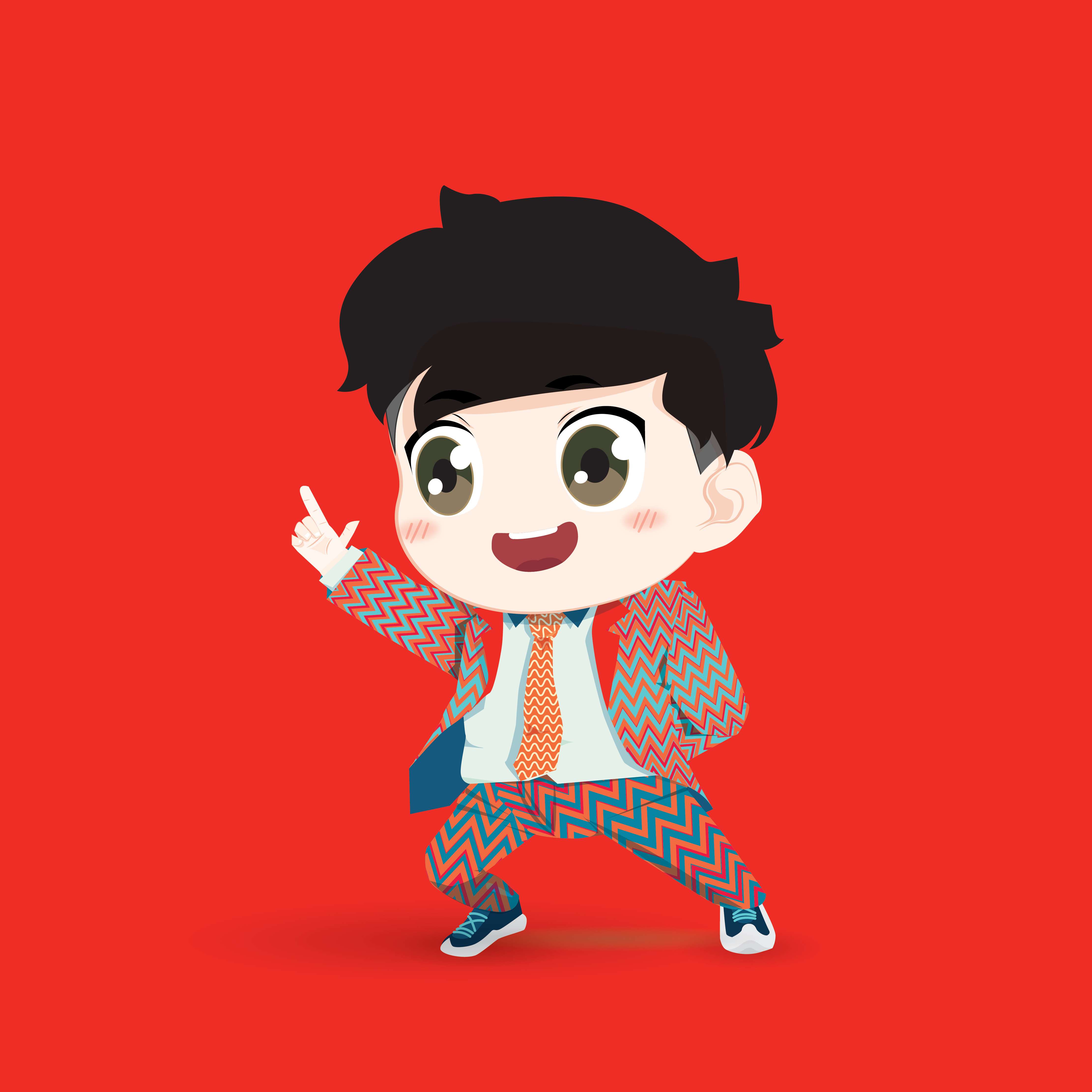 Idol animation children book design graphic design illustration vector