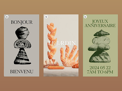 Le Jardin – A Taste of Artistry artisan bakery artisanal bread bakery branding boulangerie branding boutique bakery brand storytelling bread design craftsmanship creative visuals culinary design food and design food photography french aesthetics french elegance french patisserie le jardin minimalist design modern branding pastry art visual identity