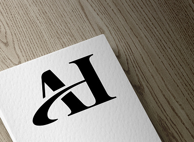 AH letter logo design 3d animation branding graphic design logo motion graphics ui