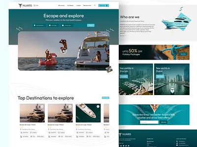 Yach Booking website mobile design product product design ui uiux website yachbooking