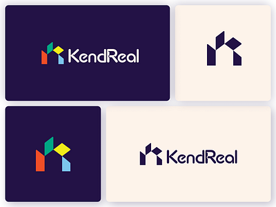 KendReal - Real Estate brand design designer dream home home home buying home listing home logo house legal services logo logo design logo designer logodesign logotype real estate real estate logo real state real state logo symbol