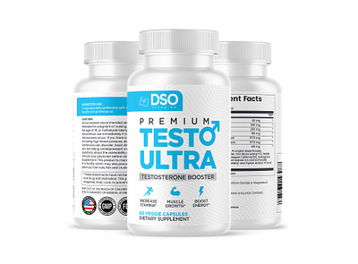 Testo Ultra Testosterone Booster booster fitness gym label design packaging protein label sport testosterone booster whey protein workout