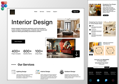 Interior Design conceptual design creative design figma figma expert house decor interior design layout design outdoordesign services uiux design userfriendlyinterface