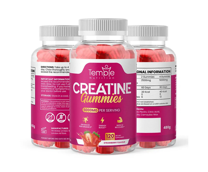 Creatine Gummies bcaa candy creatine fitness gummies gym packaging preworkout supplement whey protein
