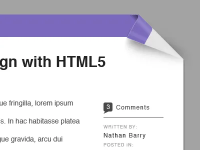 Page Curl page curl theme wordpress