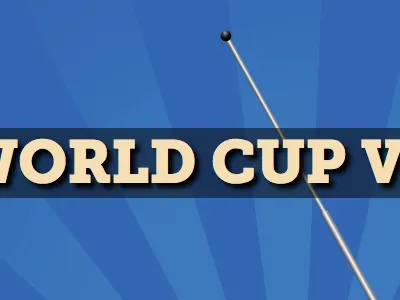 World Cup Village blue slab serif