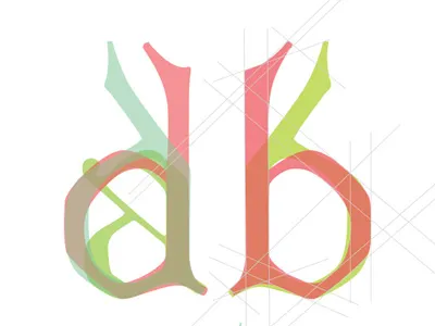 Melic geometry pastels typography