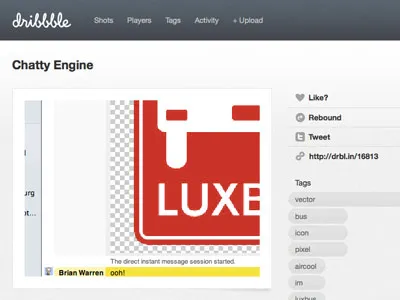 Dribbble 'Swish' css dribbble html minimal
