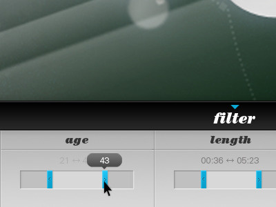 Filtering Bar from Soundroom Website institute media new project rit rochester soundroom team technology