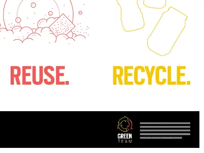Reduce. Reuse. Recycle. green poster recycle