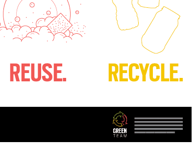 Reduce. Reuse. Recycle. green poster recycle