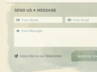 Send footer form send watercolor