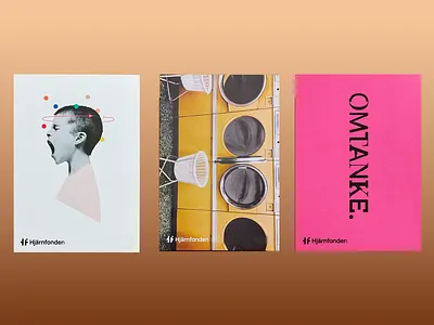 Hjärnfonden - Branding Cards beverage branding brand brand design brand guidelines brand identity branding card card design digital digital design graphic design identity layout logo logo design logotype modern typography vector visual identity