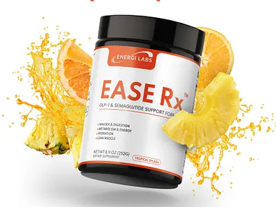 ENERGI LABS EASE Rx collagen digestive energy enzymes glp lean muscle metabolism probiotics tropical splash vitamin