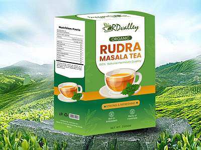 Tea Masala Packaging Design app branding design graphic design illustration logo tea packaging tea packaging template tea product design typography ui ux vector