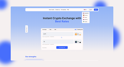 Crypto-exchange 3d animation graphic design ui