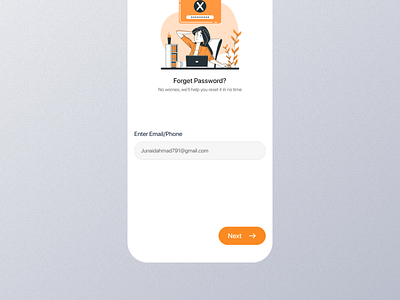 Forget Password Mobile App Ui app design forget forget app forget dashboard forget design forget details forget experience forget interface forget mobile forget option forget page forget setting forget ui forget view forget. screen fotget widget mobile screen ui