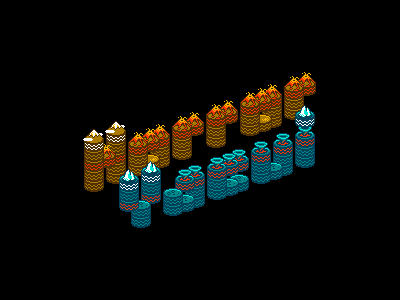 Wha-wha-what-you-eye? 8bit abandoned horror vacui pixel