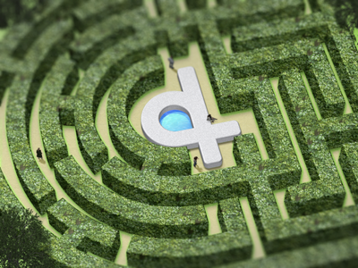 Hedge Maze 3d ampersand cinema 4d contest fontaid phi playoff rebound reboundpersand tilt shift vector