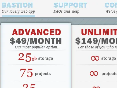 Floating Fort Pricing blue pricing typography web design website