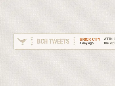 Tweet Feed Box brick city brown feed tweet
