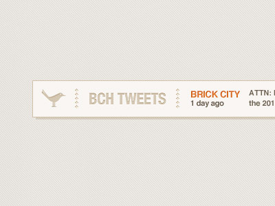 Tweet Feed Box brick city brown feed tweet