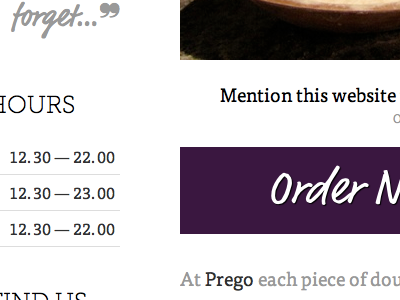 Prego Pizza minimal pizza typekit xl pizzas