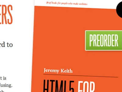 Preorder a book apart aba book green orange white