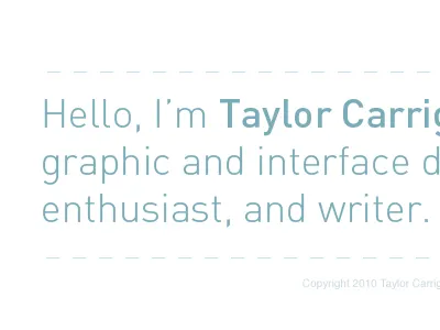 About about blue portfolio site type website