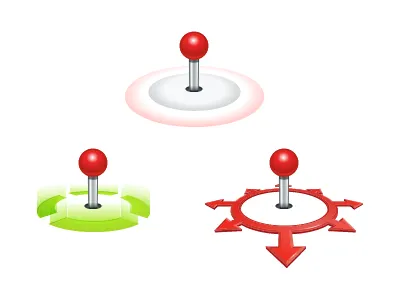Geofencing icon position