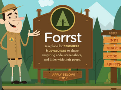 forrst homepage design forrst illustration