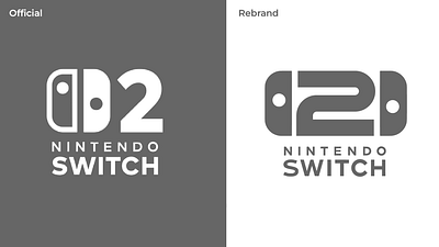 Rebrand for Nintedo Switch 2 logo branding gaming graphic design logo nintendo nintendo switch rebranding switch video game