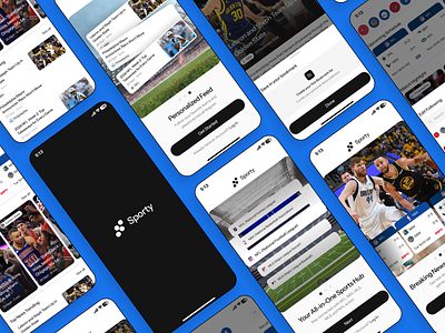 Sport News App app design broadcast case study mobile app news news app sportnews sports uiux user interface