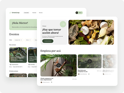 GreenLoop ambient world community compost design figma food green insight research responsive ui design ui ux ui wireframe ux design web design website wireframe world