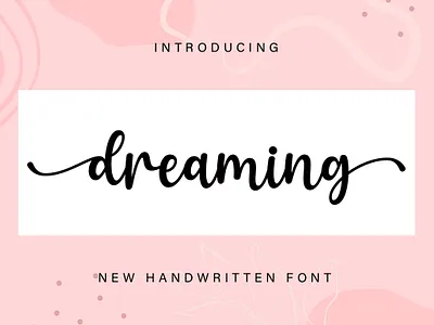 Dreaming crafting font cute font handwritten monoline new font script script font