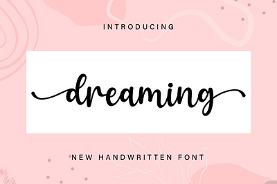 Dreaming crafting font cute font handwritten monoline new font script script font